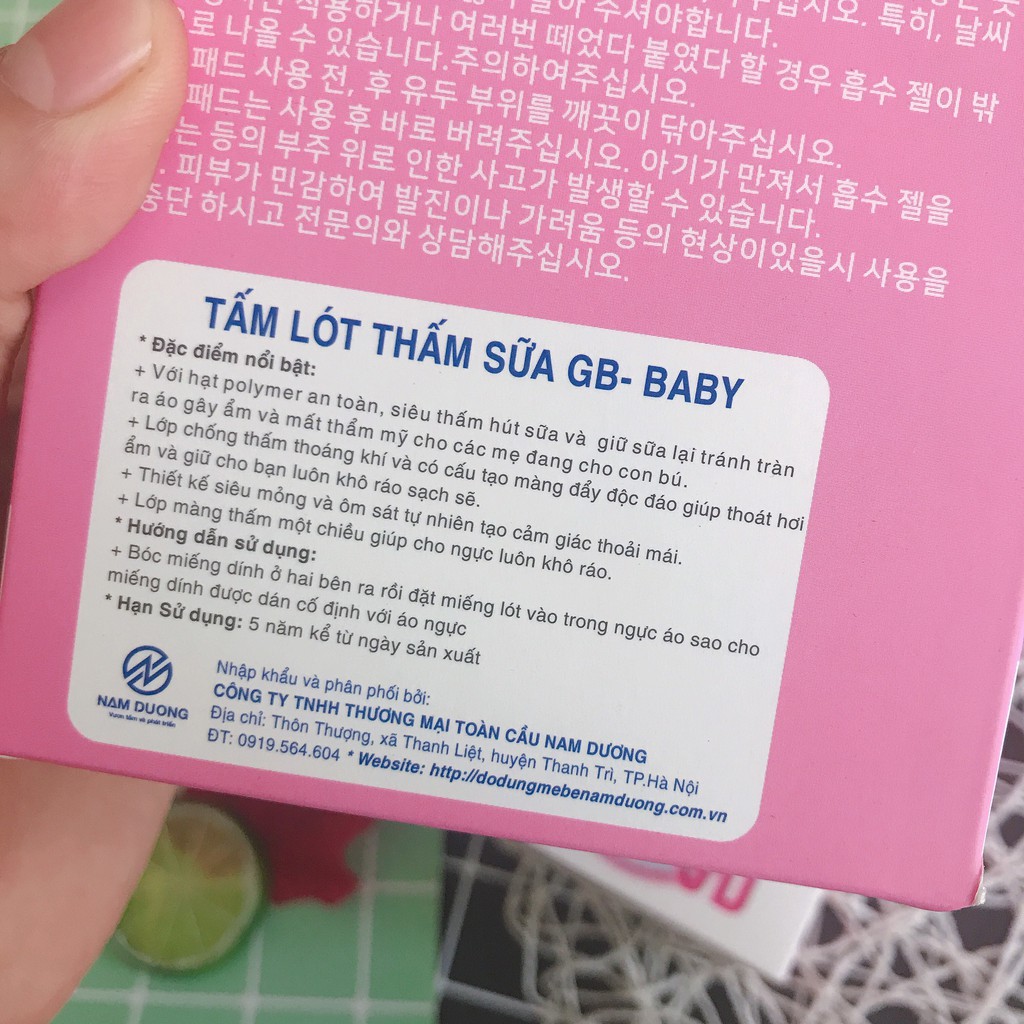 Thấm sữa/ lót sữa GB Baby 24 miếng