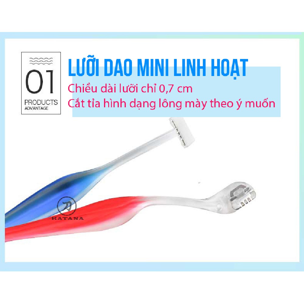 [CHÍNH HÃNG] Dao cạo lông mày cao cấp Nhật PELT-2B BỘ 2 CHIẾC - tỉa lông mày cho nữ cao cấp - BH 12 tháng 1 ĐỔI 1