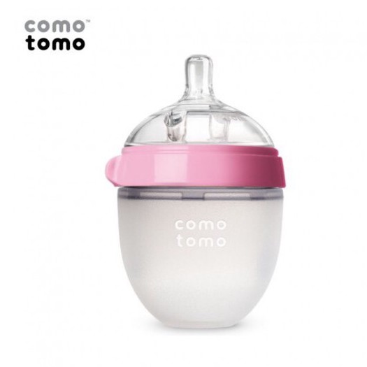 Bình sữa silicone Comotomo 150ml - Xanh