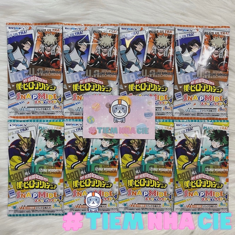 Thẻ nhân phẩm MHA My Hero Academia Học Viện Siêu Anh Hùng snapmide 4A 4B