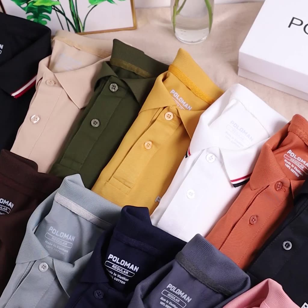 Áo thun POLOMAN nam cổ bẻ BASIC CVC vải cá sấu sang trọng, lịch lãm, thoáng mát - POLOMAN | BigBuy360 - bigbuy360.vn