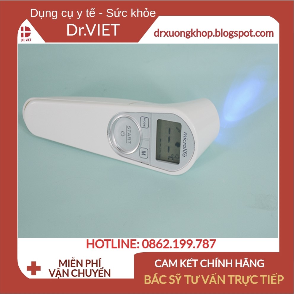 Nhiệt kế điện tử hồng ngoại đo trán tự động Microlife NC200 chính hãng- Bảo hành 2 năm- Đo nhanh, không chạm, an toàn