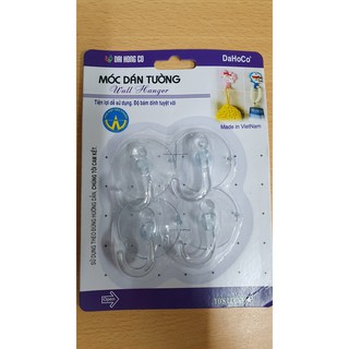 Combo 10 vỉ Móc Dán Tường Dahoco - Vỉ 4 chiếc 0.8kg (DHC-22N)