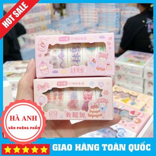 Set 5 cuon washi tape trang trí