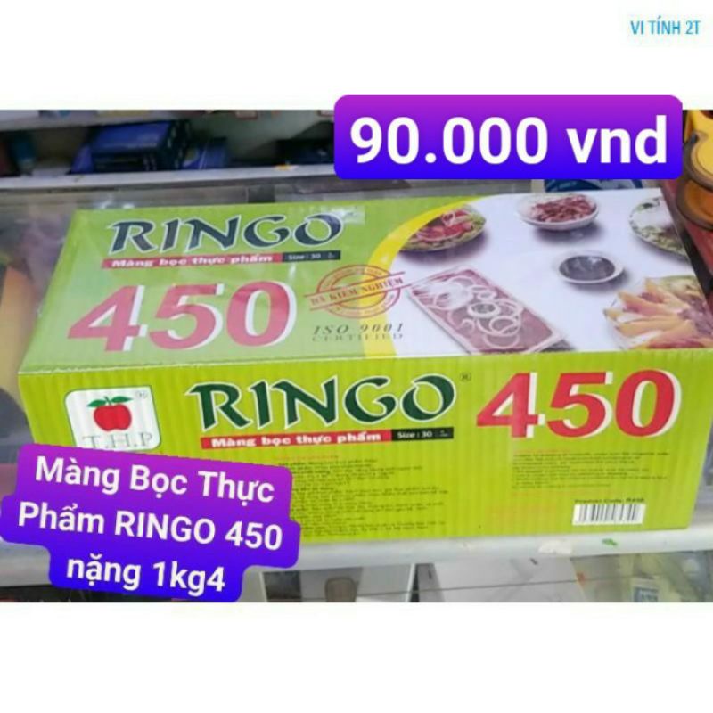 ( Hỏa tốc TpHCM) Màng Bọc Thực Phẩm RINGO 450 nguyên siu nặng 1kg45 thức ăn