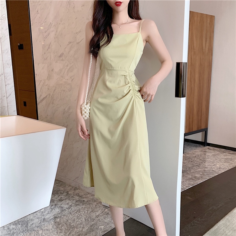 VÁY HAI DÂY RÚT EO SIÊU TÔN DÁNG