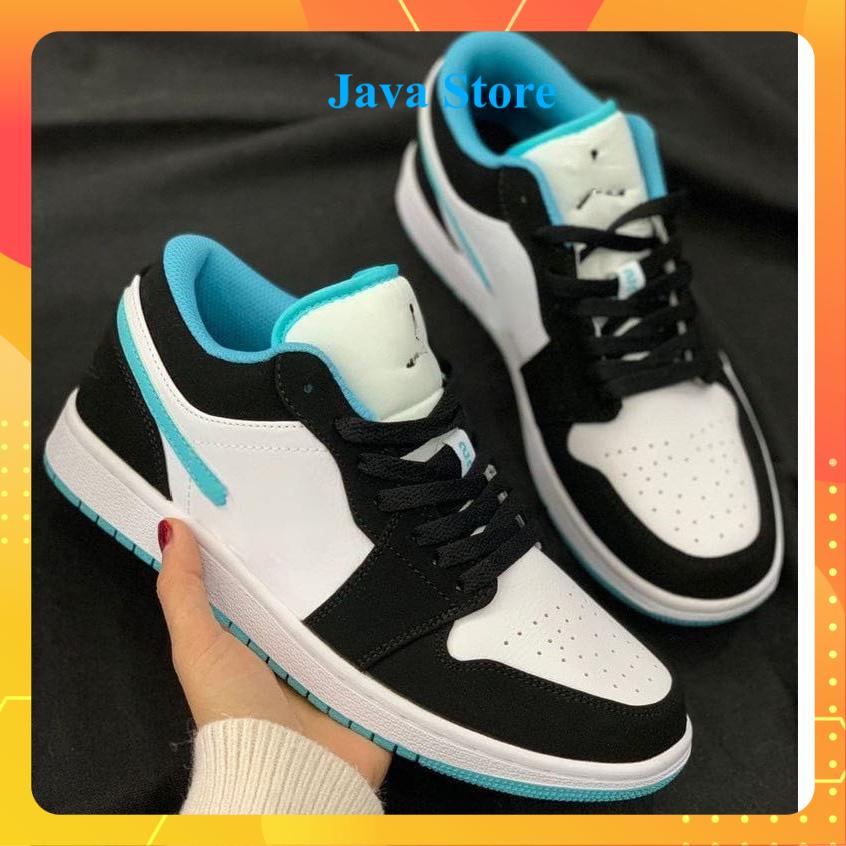 Giày Sneaker 𝗷𝗼𝗿𝗱𝗮𝗻 𝟭 𝗽𝗮𝗻𝗱𝗮 Xanh Ngọc Cổ Thấp, Giày Thể Thao  jd1 Phối Trắng Xanh Nam Nữ Cao Cấp FULL BOX BILL
