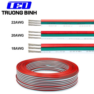 DÂY ĐIỆN 3 LÕI MẠ THIẾC 3PIN  CHỐNG OXY HÓA AWG22 AWG20 AWG18 DÙNG CHO LED FULL MÀU ARGB WS2812B WS2811 UCS1903