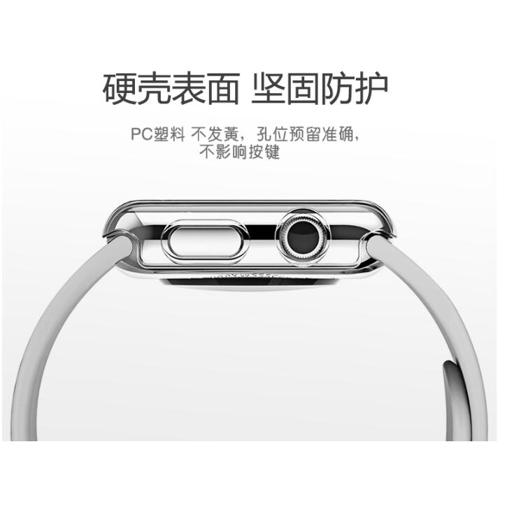 Ốp bảo vệ mặt đồng hồ Apple watch màu trong suốt