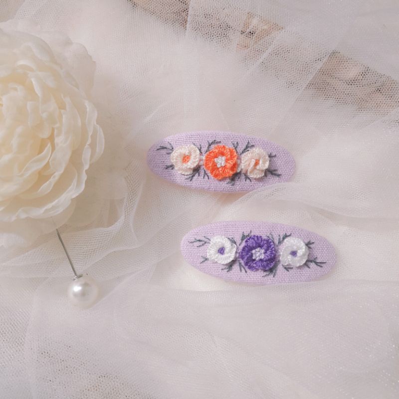 KẸP TÓC THÊU TAY HANDMADE