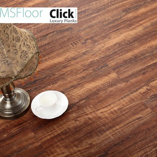 Tấm sàn nhựa giả gỗ bóc dán chống thấm chống trầy có sẵn keo SA309 (7 tấm)