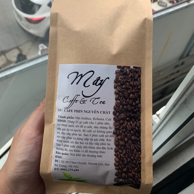 500gr CAFE PHA PHIN NGUYÊN CHẤT