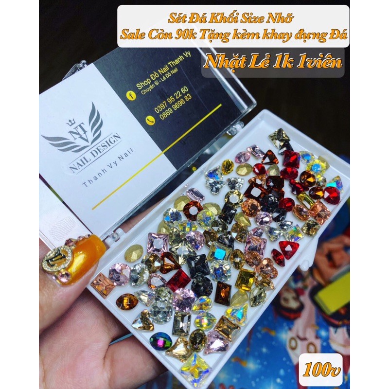 Sét Đá Khối, Đá Khối Trang Trí Nail [Thanh Vy Nail]