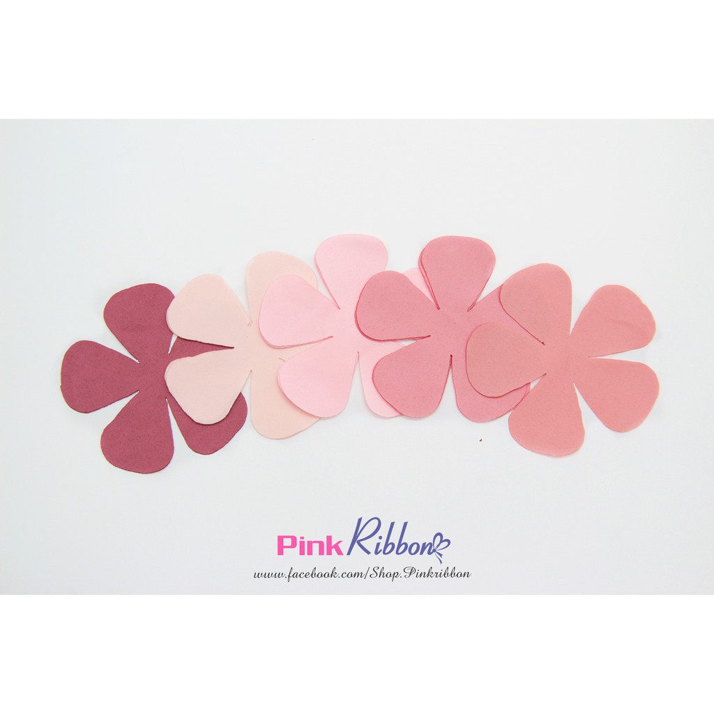 TÚI 10C - CÁNH HOA LỤA 5 CÁNH HAI CỠ 5.5CM VÀ 7CM