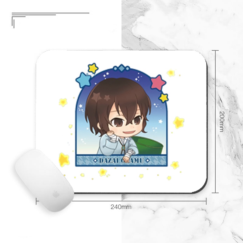 Miếng di chuột in hình anime chibi BUNGOU STRAY DOGS miếng kê chuột miếng lót chuột