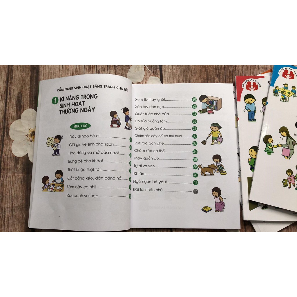 Sách - Combo Cẩm Nang Sinh Hoạt Bằng Tranh Cho Bé (Bộ 4 tập) - Tái Bản 2019 Gigabook