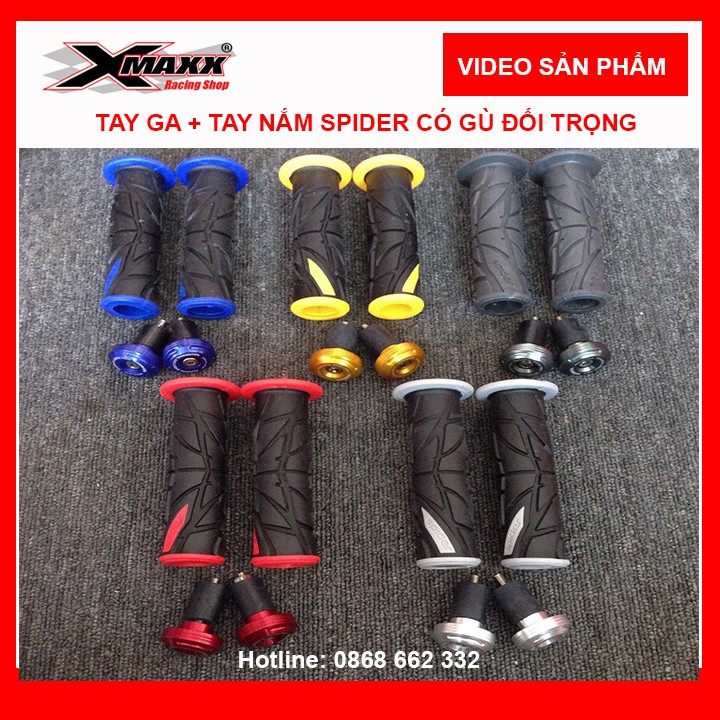 Bao tay ga tay nắm SPIDER chất lượng cao loại 1 cso gù đối trọng đi lèm-có video thực tế sản phẩm