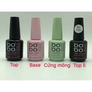Sơn gel top base cứng móng lì