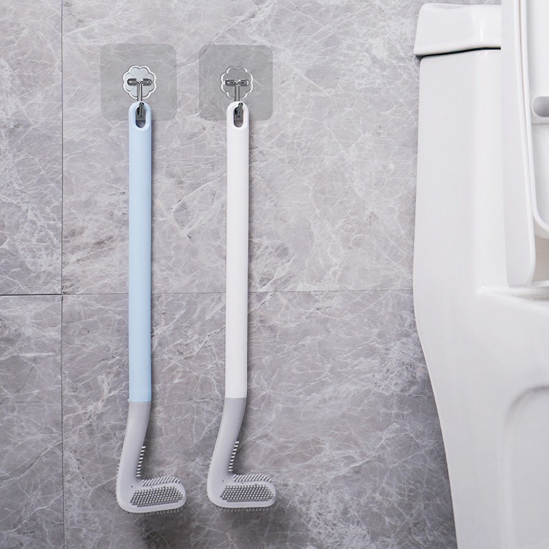 Chổi Cọ Toilet Silicon Mẫu Mới Làm Sạch Mọi Ngóc Ngách Bồn Cầu, Nhà Tắm Nhà Vệ Sinh