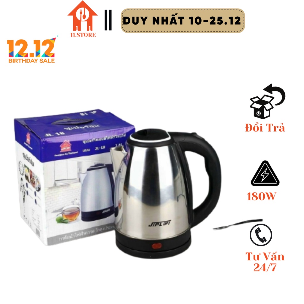 Ấm Đun Nước Siêu Tốc 1.8 Lít Inox