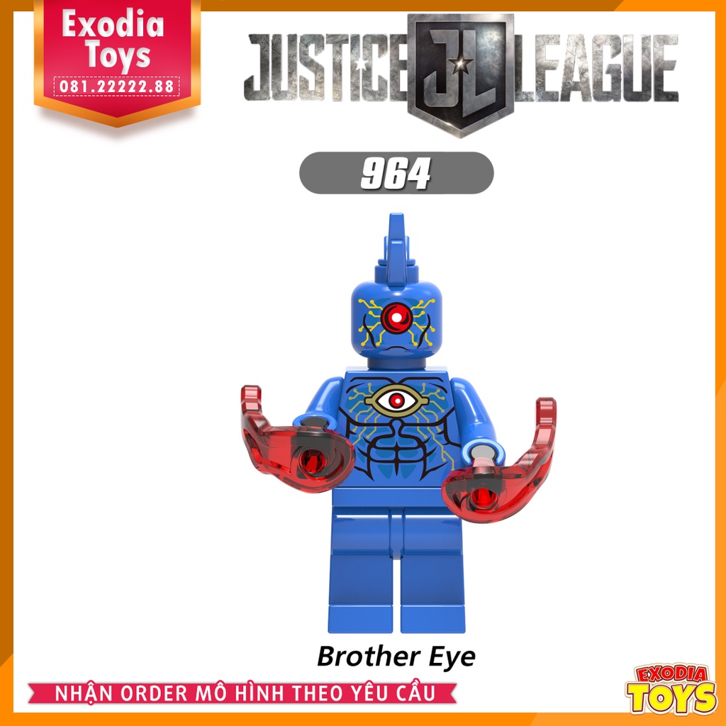 Xếp hình Minifigure DC Comics Siêu anh hùng Liên Minh Công Lý Justice League - Đồ Chơi Lắp Ghép Sáng Tạo - XINH X0219