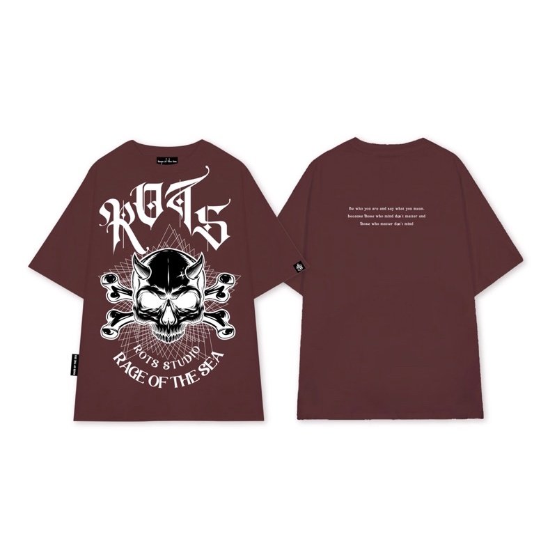 ÁO THUN/ T-SHIRT RAGE OF THE SEA “SKULL SKULL” | BigBuy360 - bigbuy360.vn