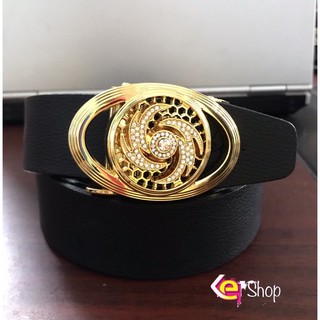 Thắt lưng da nam mặt xoay tròn , dây lưng nam thời trang nam