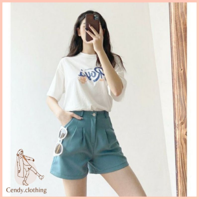 [Hàng Cao Cấp Loại 1] Quần Short Nữ Cạp Cao Cendy Clothing - CD064