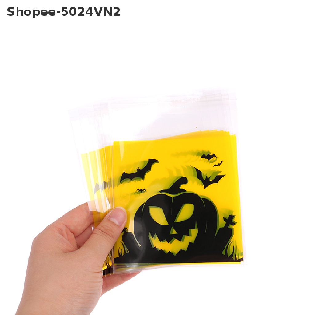[Mới &amp; Halloween &amp; Halloween] 100 Túi Nhựa Đựng Bánh Kẹo Quà Tặng Halloween.