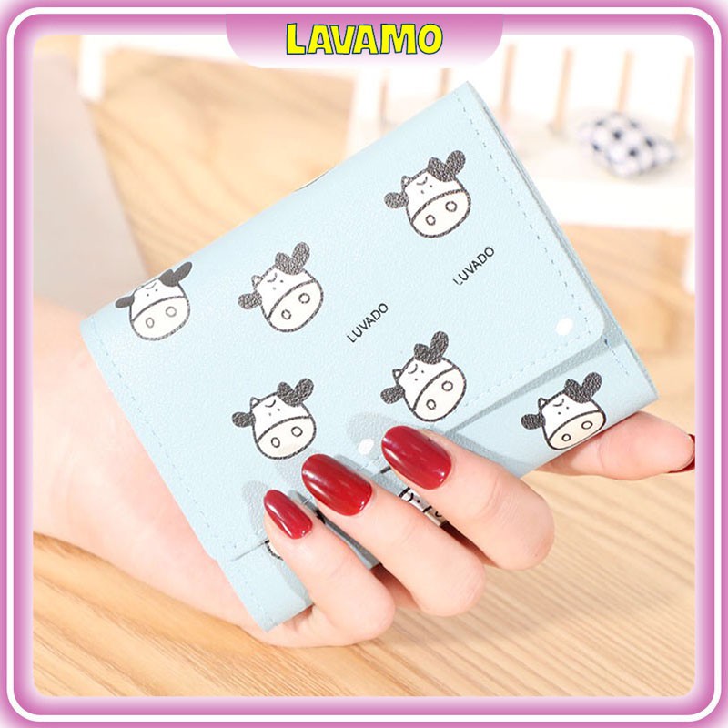 Ví nữ mini ngắn cute dễ thương nhỏ gọn bỏ túi thời trang cao cấp đẹp giá rẻ VD516