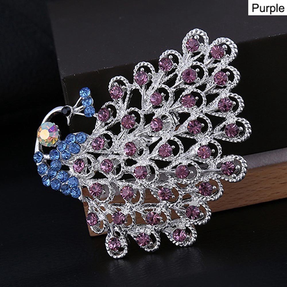 Ghim cài trang phục thiết kế hình động vật đính pha lê sang trọng