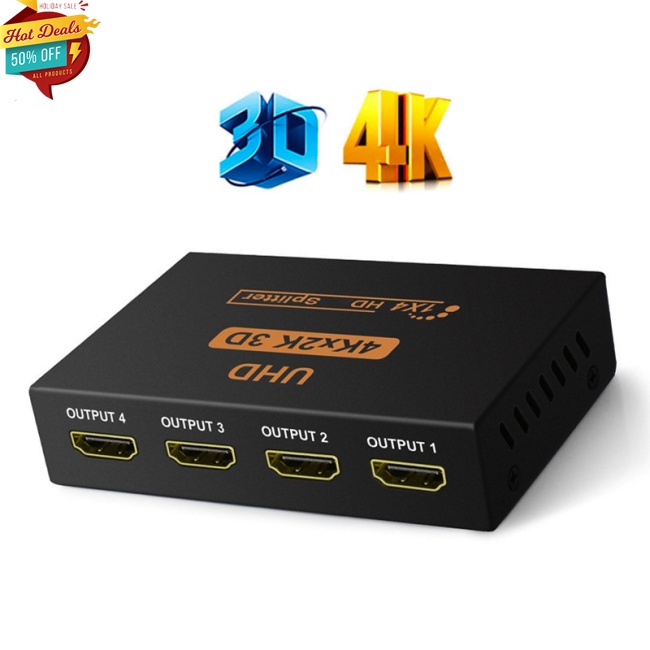 Bộ Chia Cổng Hdmi 4k 1x4 Full Hd 1080p Video Hdmi-compatible 1 Trong 4 Đầu Ra