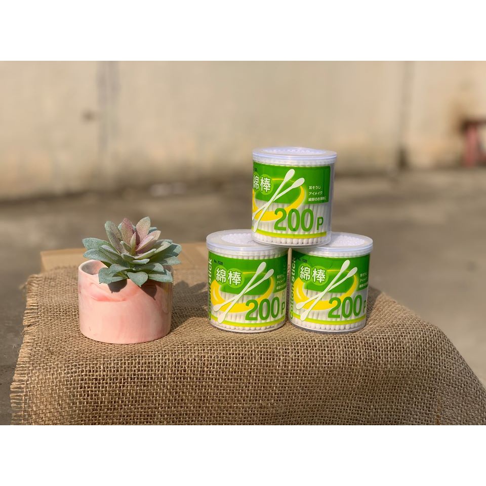 Hộp bông ngoáy tai 100% cotton hàng nội địa Nhật Bản