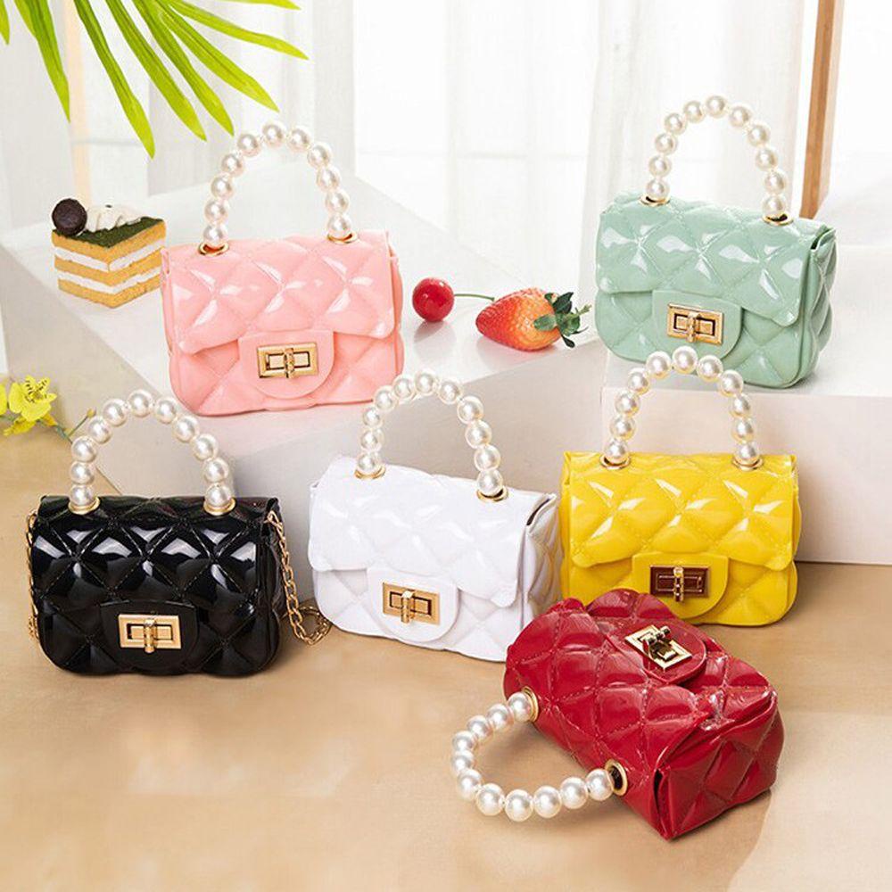 WTTLE Shoulder Bags Fashion Rhombus Soft Jelly Bag