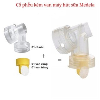 Set Cổ Nối Phễu và Van Maymom - Dùng cho các máy hút sữa Medela Swing đơn, Pump in Style, Symphony, Mini Electric