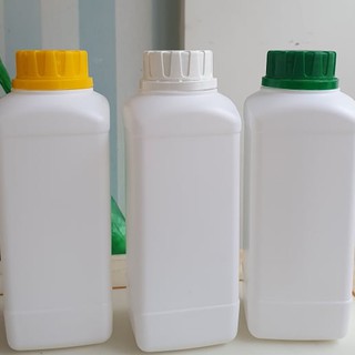 Combo 5 Chai nhựa HDPE trắng 500ml * nắp xanh trắng vàng * hàng Việt Nam chất lượng cao