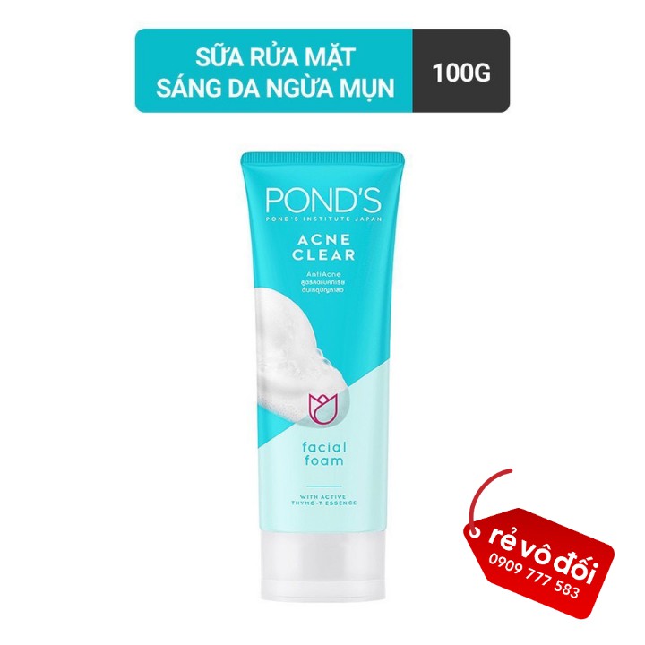 Sữa rửa mặt ngừa mụn Pond's Acne Clear 100g - Hàng công ty