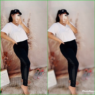 Quần legging phối lưới Bigsize 60kg đến 95kg