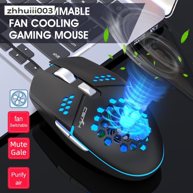 Chuột Chơi Game Có Quạt Tản Nhiệt Hình Tổ Ong