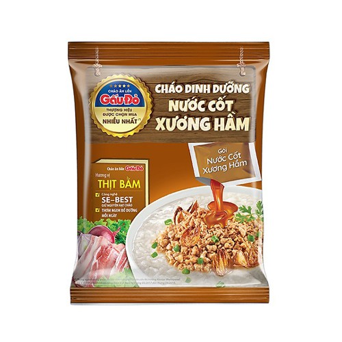 Cháo Gấu Đỏ (Vị Gà/Thịt Bằm/Dinh dưỡng)