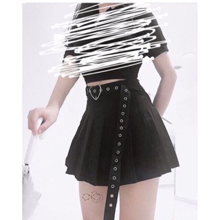 Chân váy xếp ly ulzzang kèm thắt lưng - CÓ ẢNH THẬT CUỐI