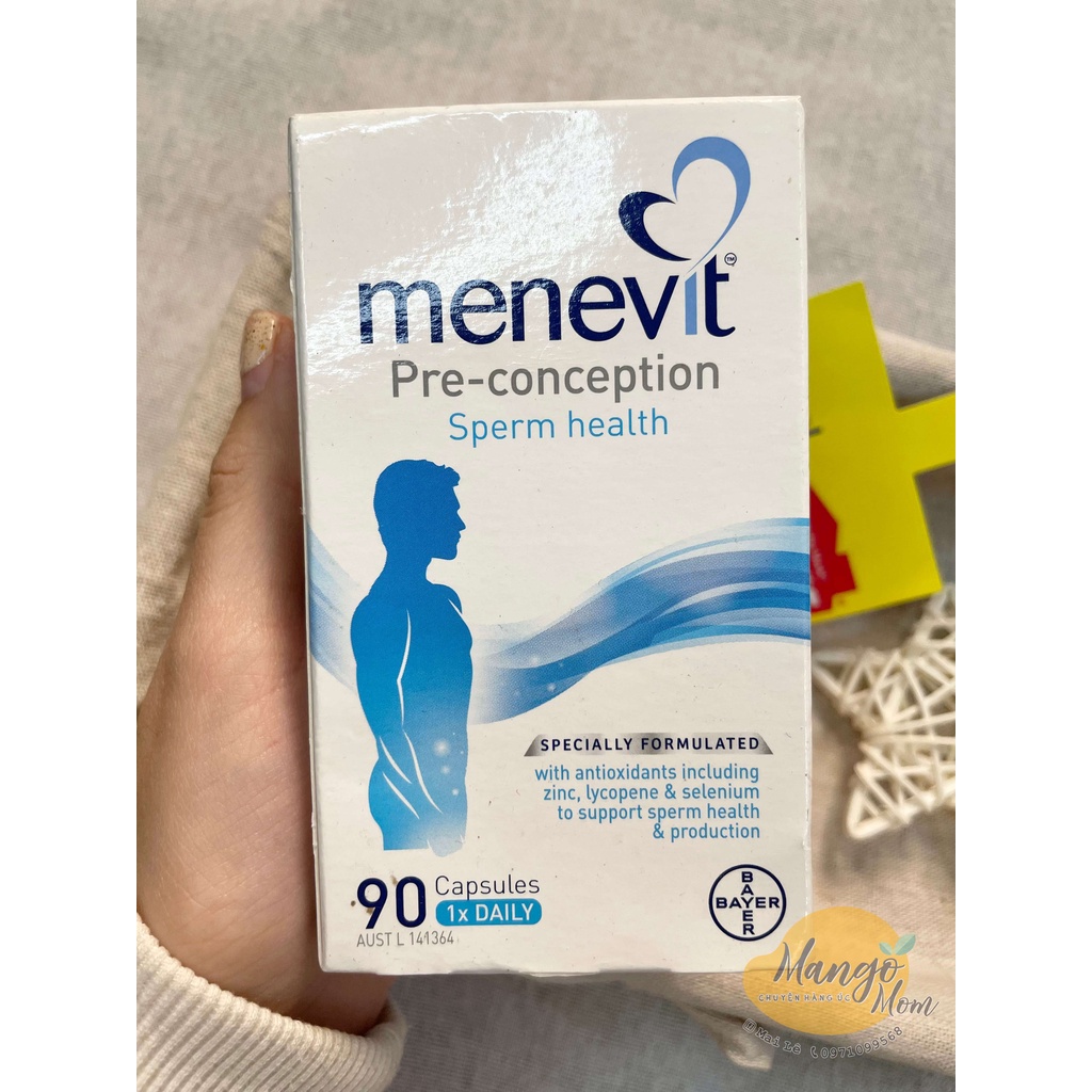 - Menevit Vitamin cho nam giới Úc - Tăng cường sức khỏe sinh lí nam giới