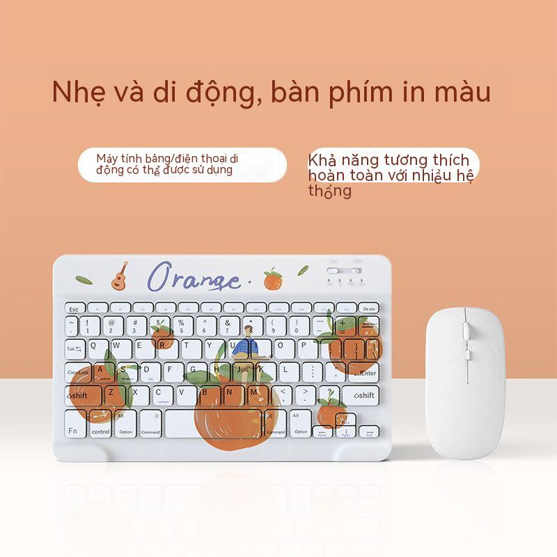 Bàn Phím Bluetooth Không Dây Hình Hoạt Hình Dễ Thương Thông Dụng Cho Điện Thoại / Máy Tính