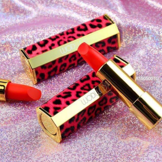 Son Leopard Print Bright Lipstick Wodwod