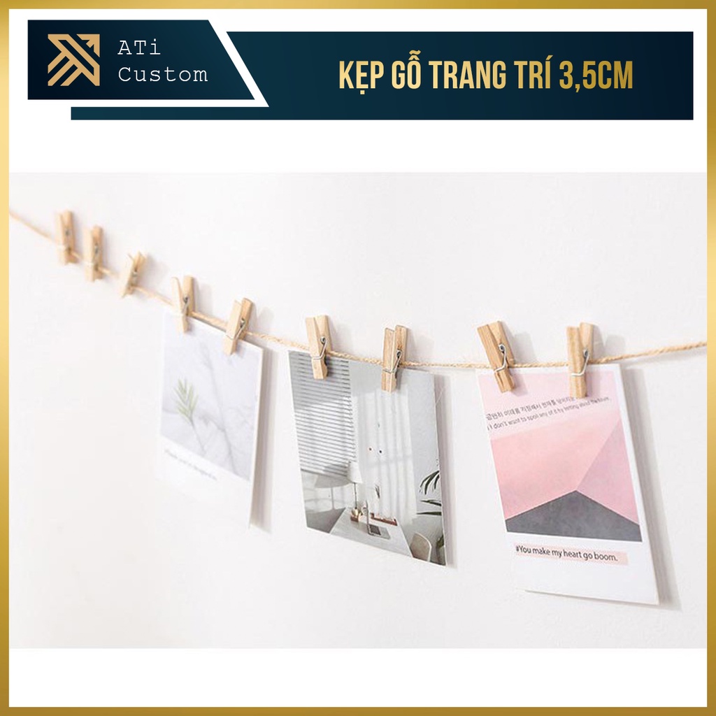Kẹp gỗ trang trí kích thước 3.5 cm - ATI CUSTOM