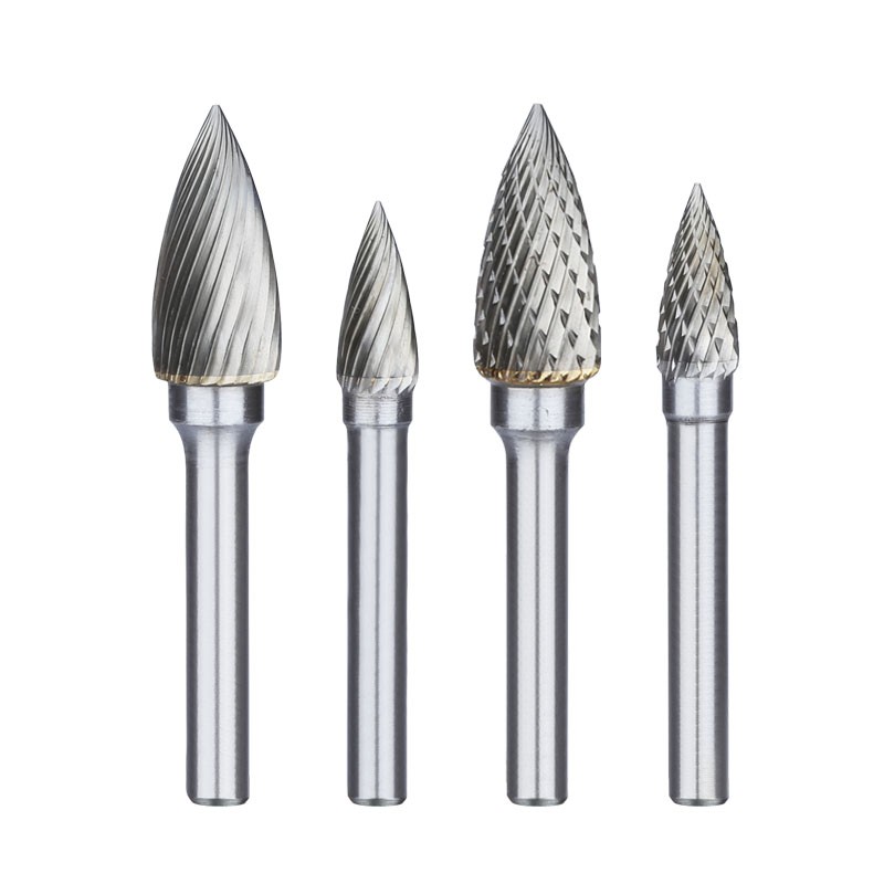 Mũi mài hợp kim vonfram chân 6mm G kiểu Tungsten Carbide Burrs Mata Porting Tool