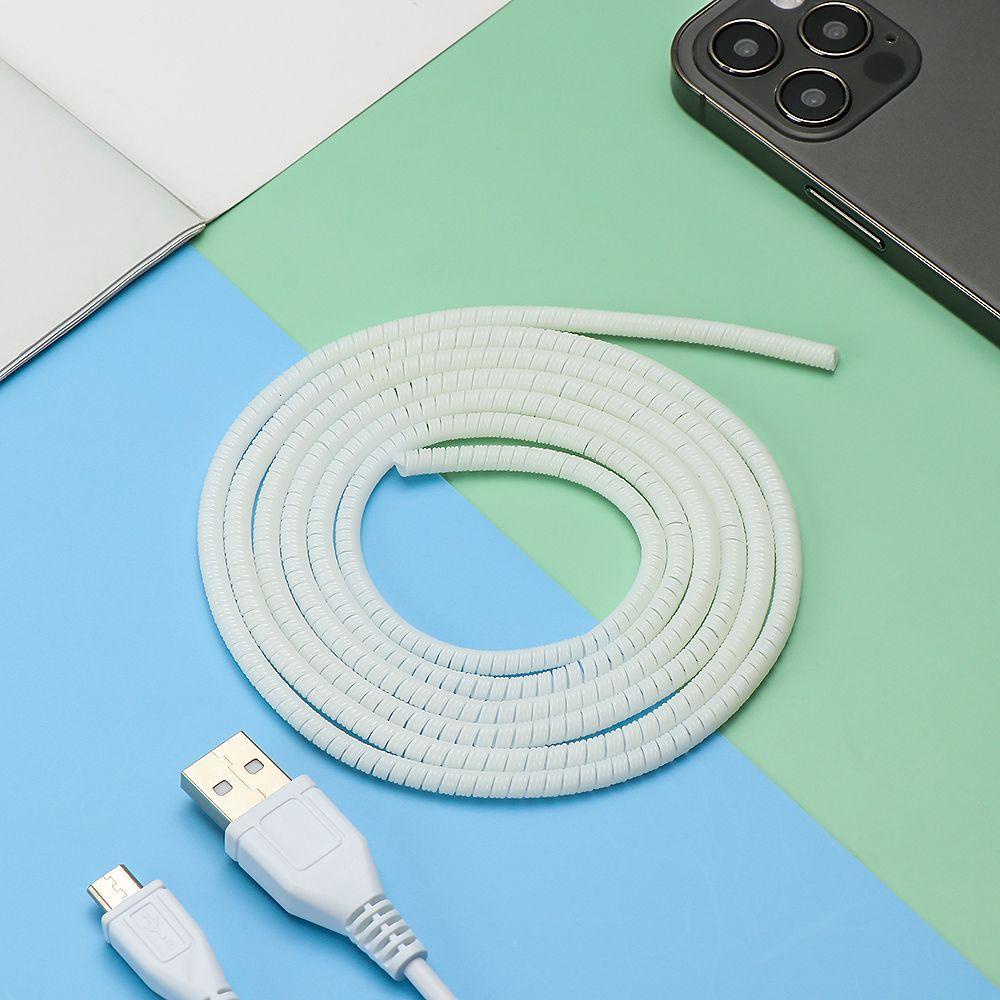 MAYSHOW Fashion Data Line Protection  Rope Phone Charger Phone Accessories Cable Winder Wire Case Protective Sleeve Cover Earphone Spring Twine Wire Case