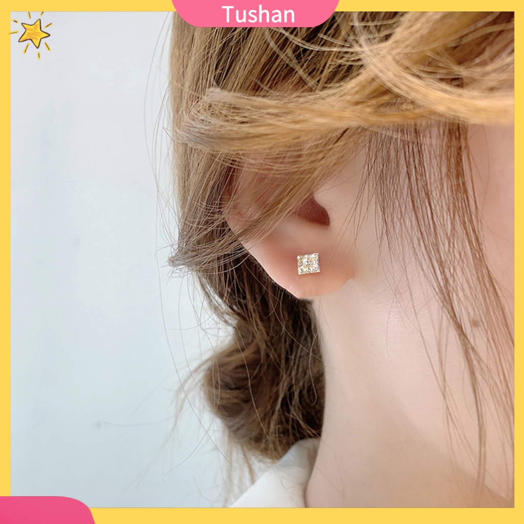 Set 9 đôi khuyên tai hợp kim đính đá thời trang nữ tính