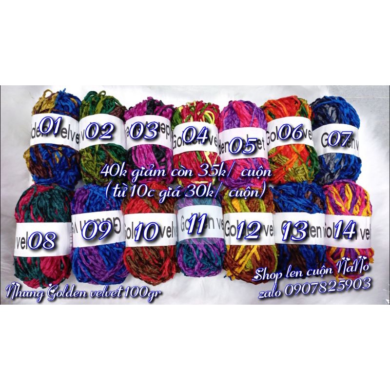 Len nhung golden velvet