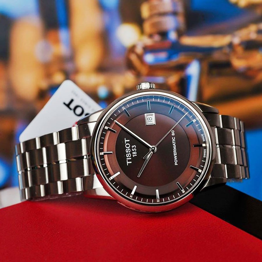 Đồng hồ nam chính hãng Tissot Luxury Powermatic 80 T086.407.11.291.00 - Máy cơ - Kính Sapphire